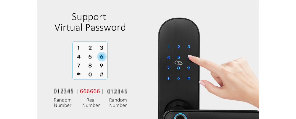 SmartUK D2 Smart Fingerprint 6068 Mortise Lock